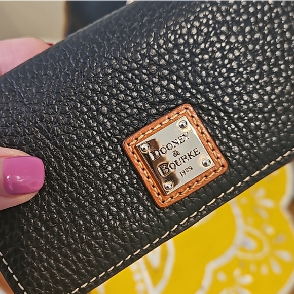 Dooney & BourkePebble Collection Zip Dome Satchel Bag & Wallet - Picture 13 of 14